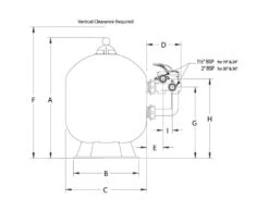 Triton Neo Zijdelingse Montage – 480mm – Pentair