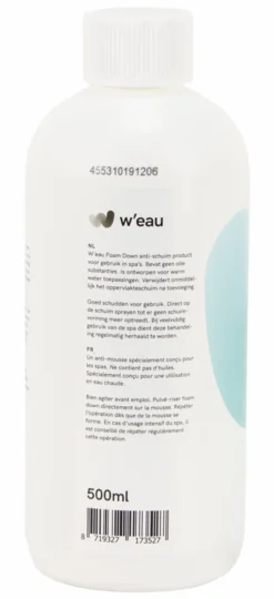 W’eau Foam Down Ontschuimingsmiddel – 500 Ml -Pool Technik Winkel 789 2 1