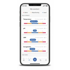 Astral Blue Connect PLUS Zout Watertester – Slimme Watertester -Pool Technik Winkel app values nl 1