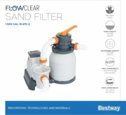 Flowclear Zandfilterpomp 5,6 M3/h – Bestway