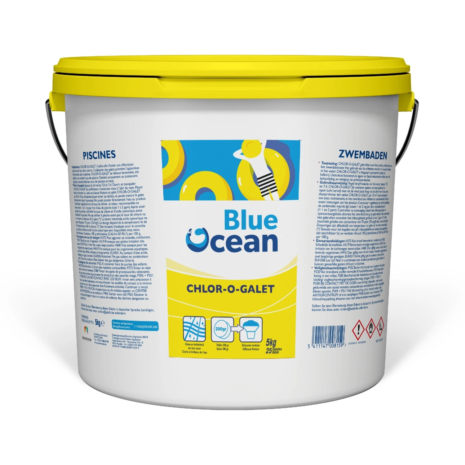 Grote Chloortabletten Traagwerkend 200g – 5kg – CHLOR-O-GALET 1 Grote Chloortabletten Traagwerkend 200g – 5kg – CHLOR-O-GALET